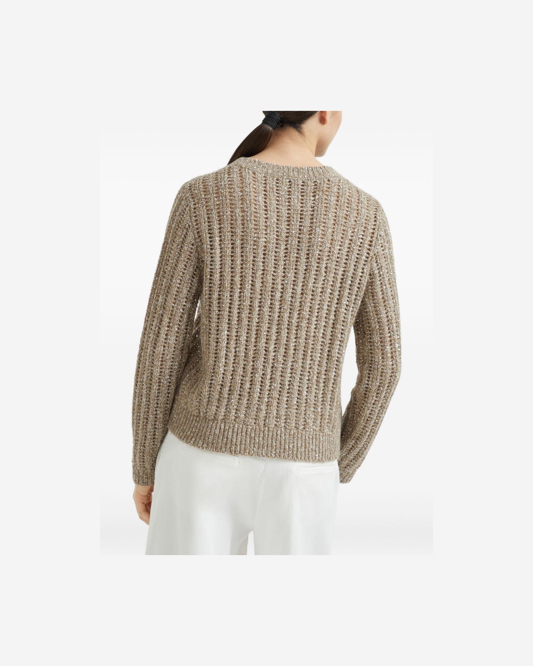 Brunello Cucinelli Beige Sweater Glam Steals