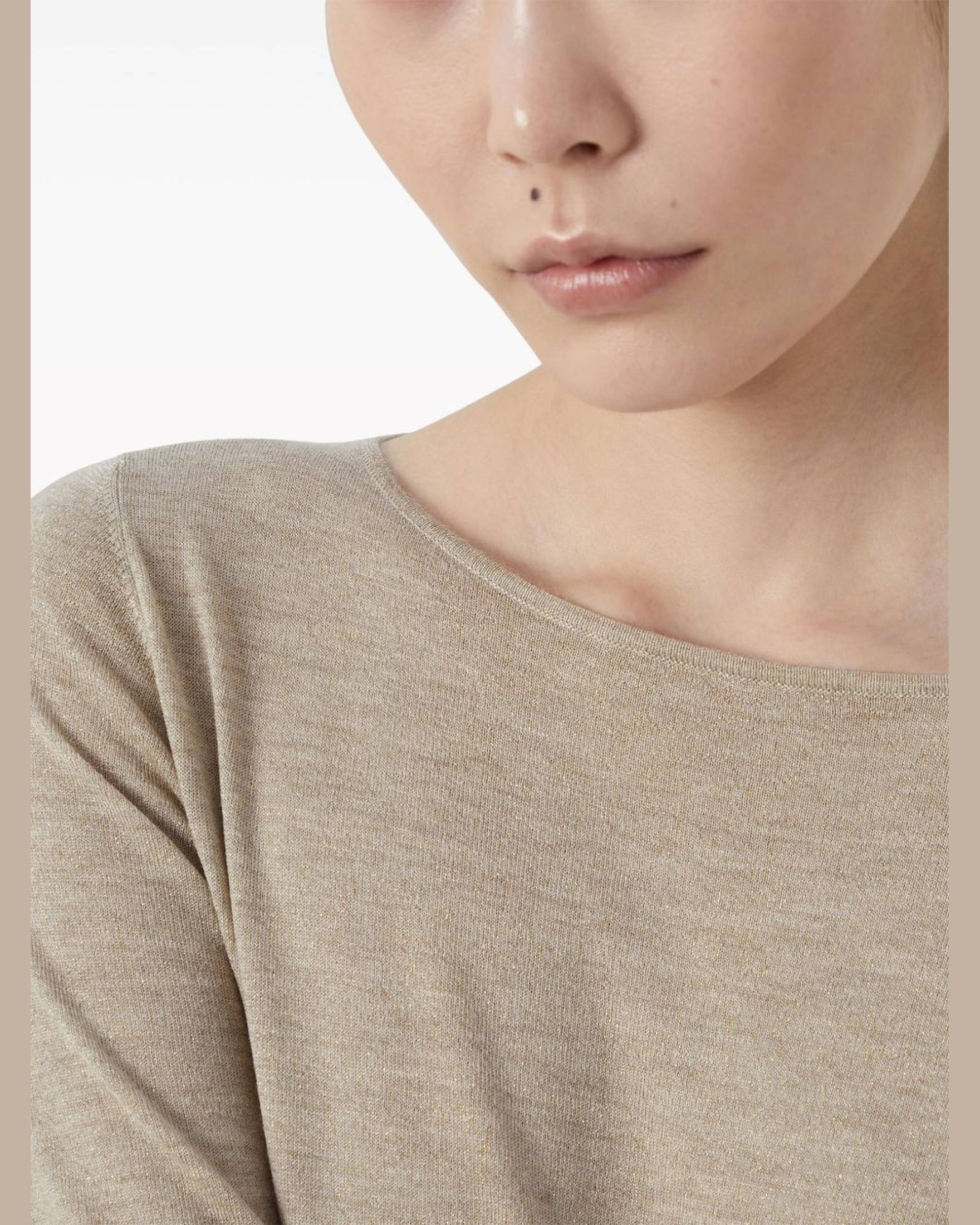 Brunello Cucinelli Beige Sweater Glam Steals