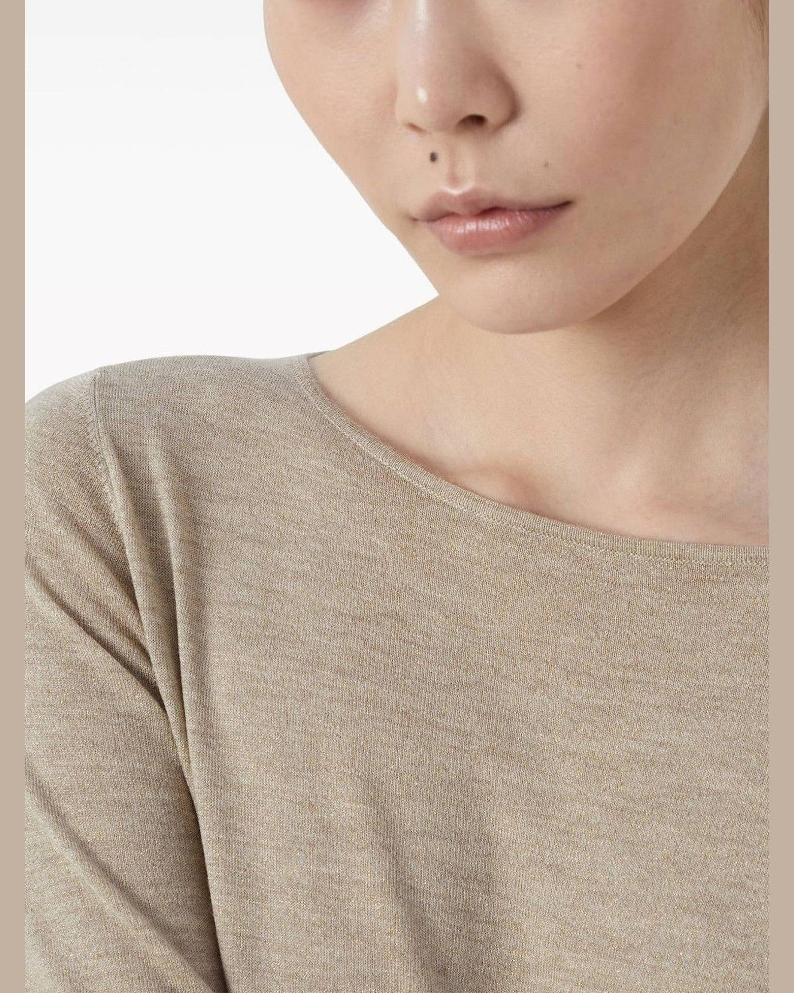 Brunello Cucinelli Beige Sweater Glam Steals