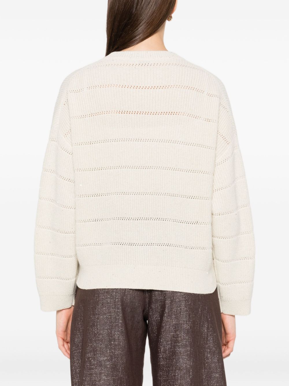 Brunello Cucinelli Beige Sweater Glam Steals