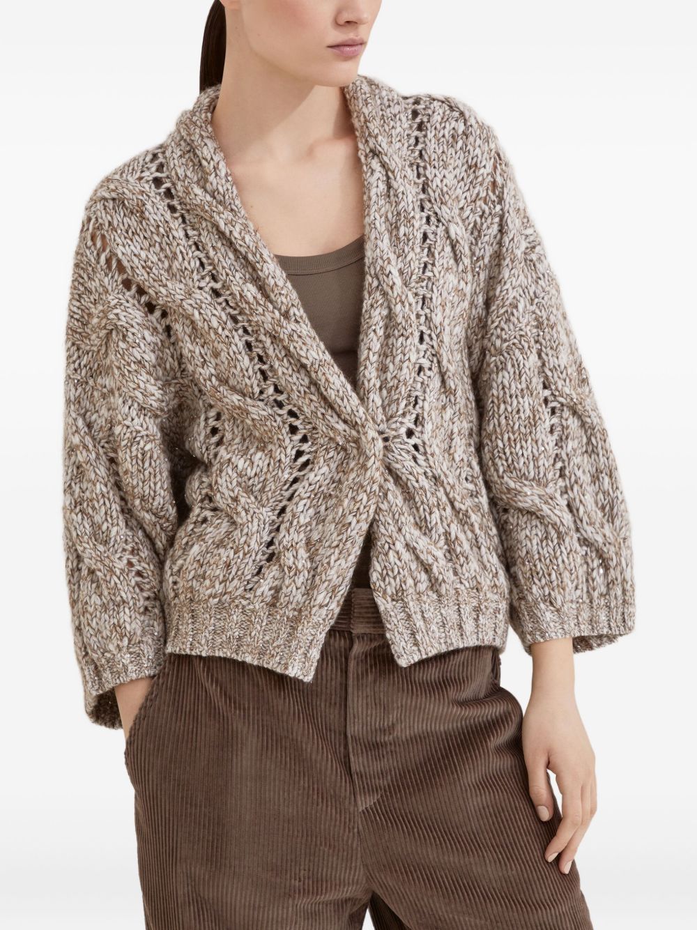 Brunello Cucinelli Beige Sweater Glam Steals