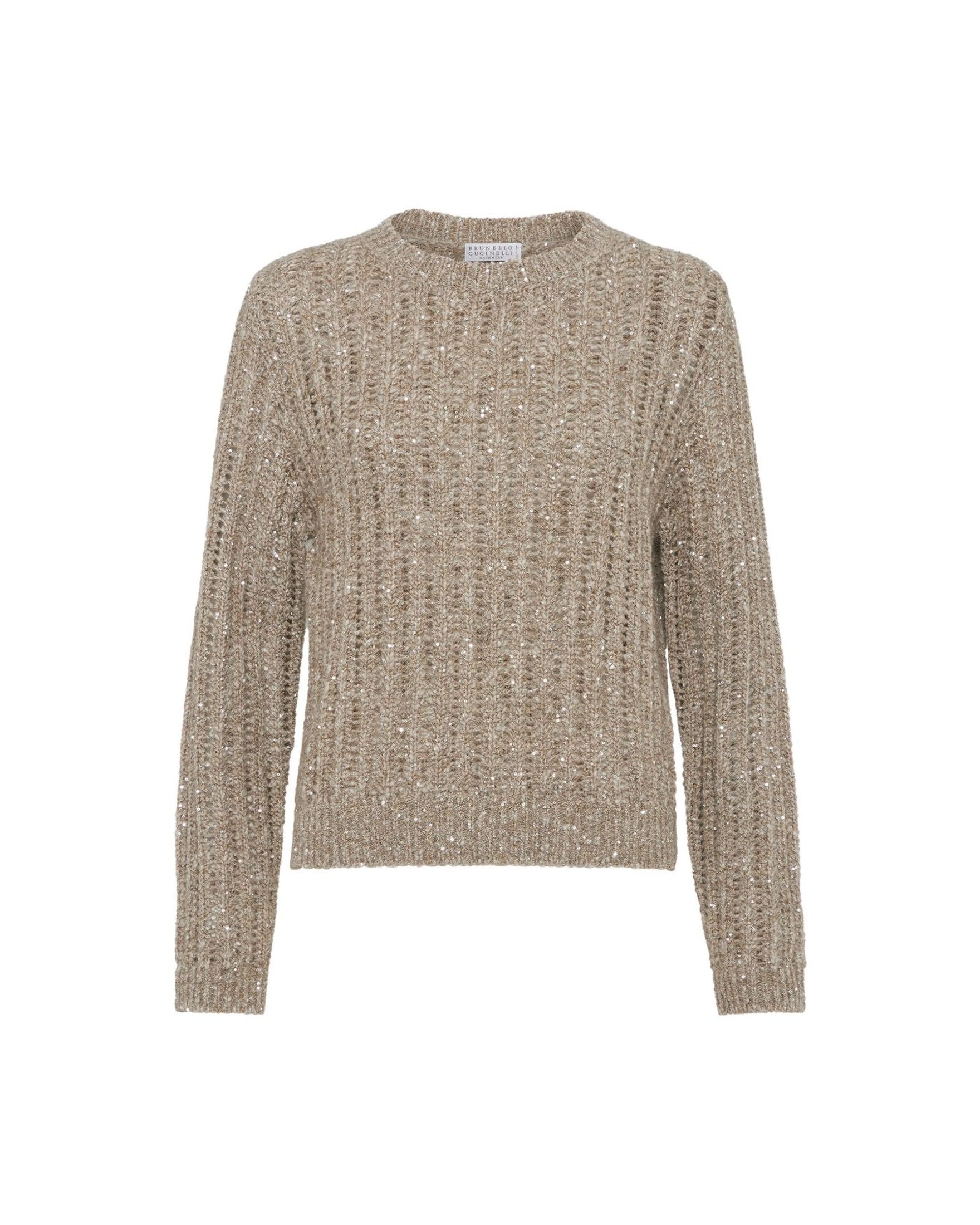 Brunello Cucinelli Beige Sweater Glam Steals