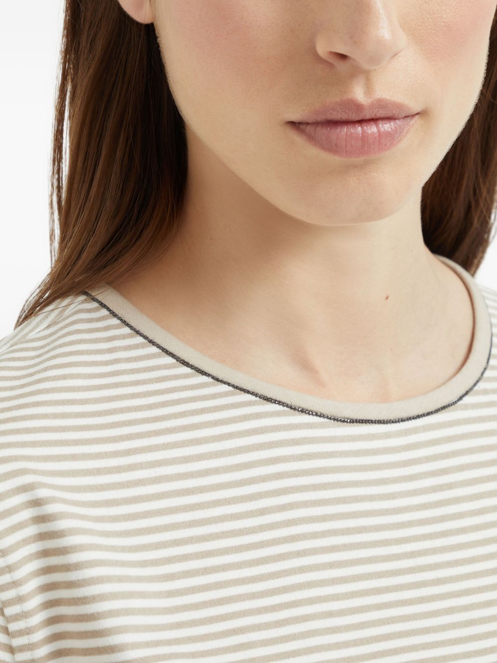 Brunello Cucinelli Beige T-shirt and Polo Glam Steals