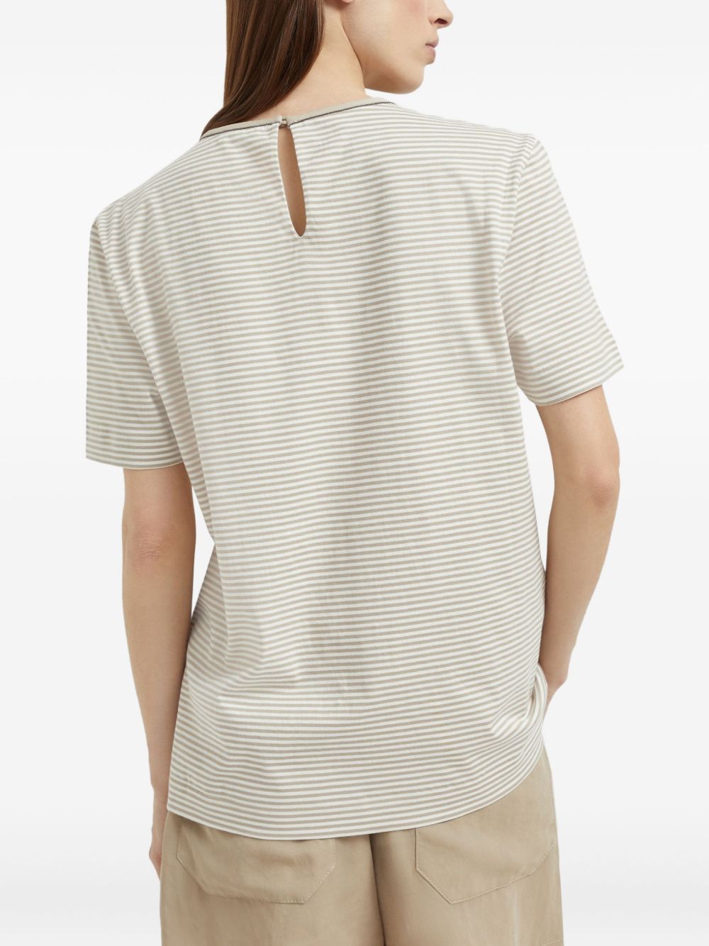 Brunello Cucinelli Beige T-shirt and Polo Glam Steals