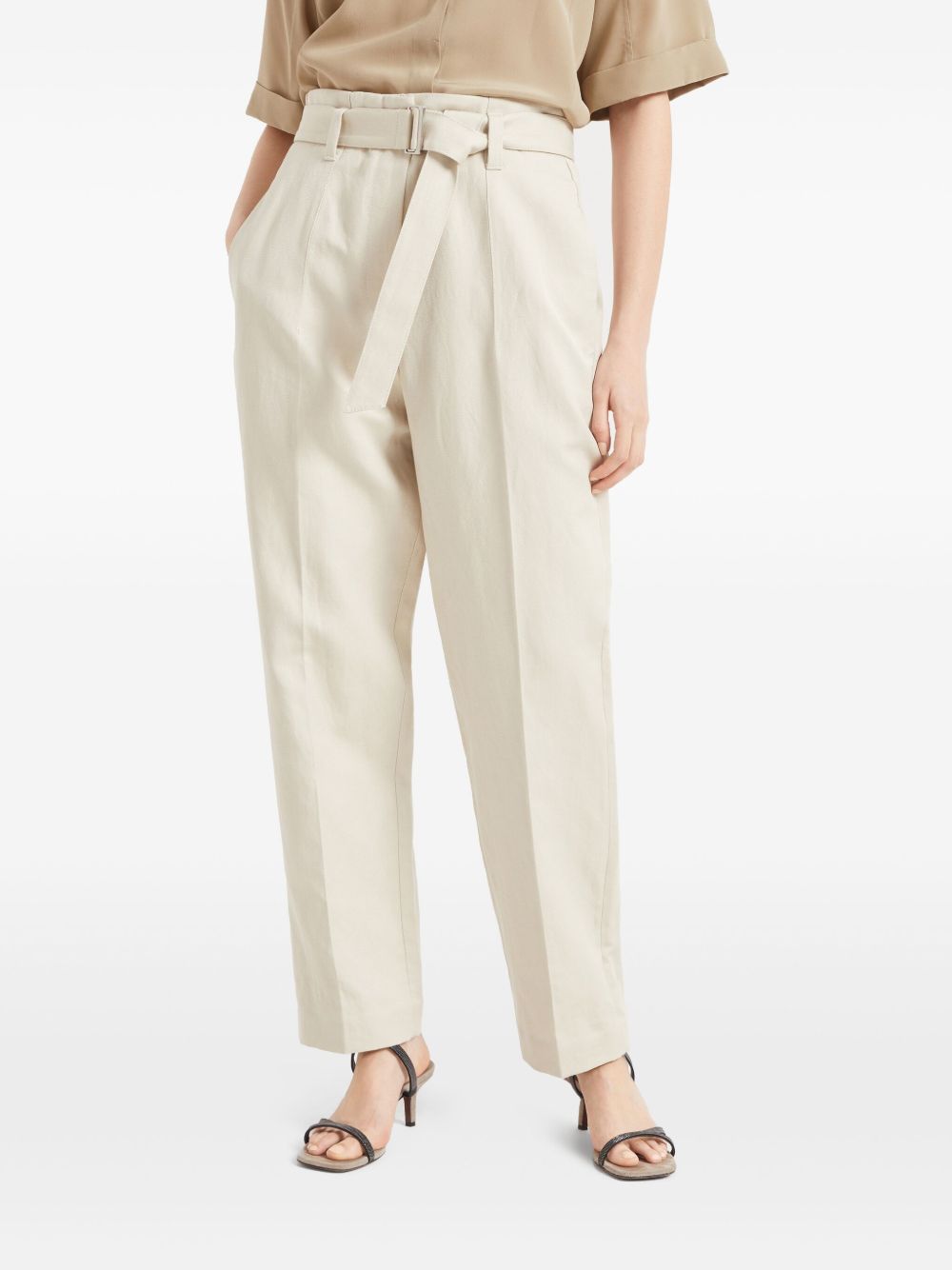 Brunello Cucinelli Beige Trouser Glam Steals