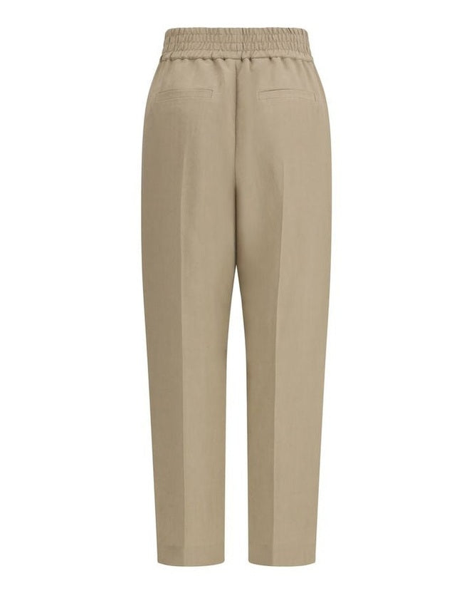 Brunello Cucinelli Beige Viscose Casual Pant Glam Steals