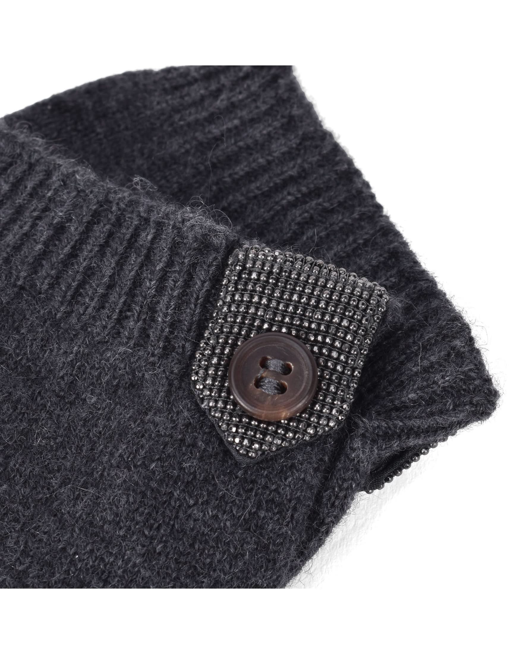 Brunello Cucinelli Black Cashmere Gloves