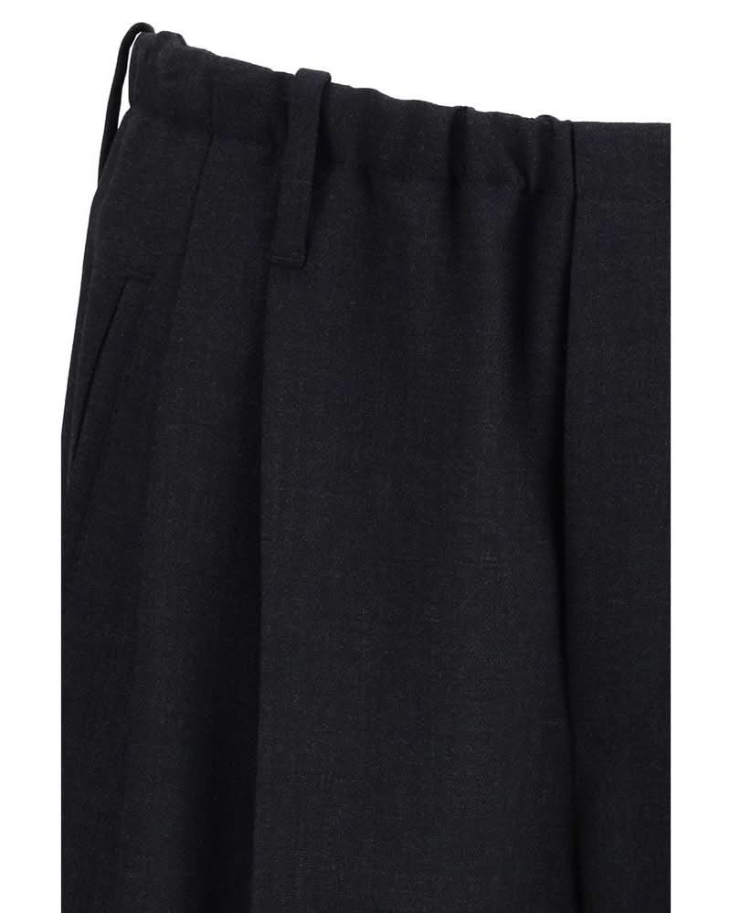 Brunello Cucinelli Black Wool Fleece Casual Pant