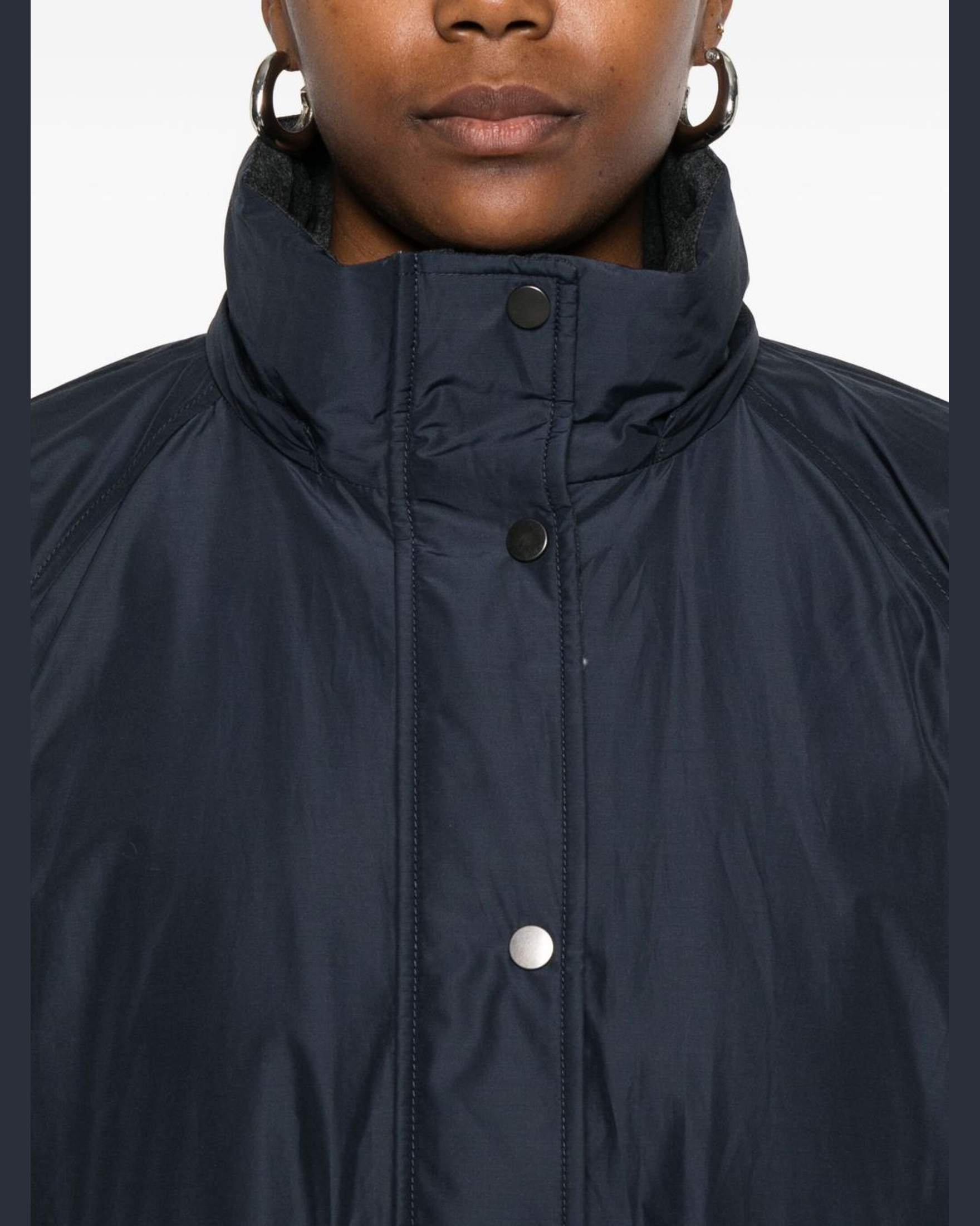 Brunello Cucinelli Blue Coat Glam Steals