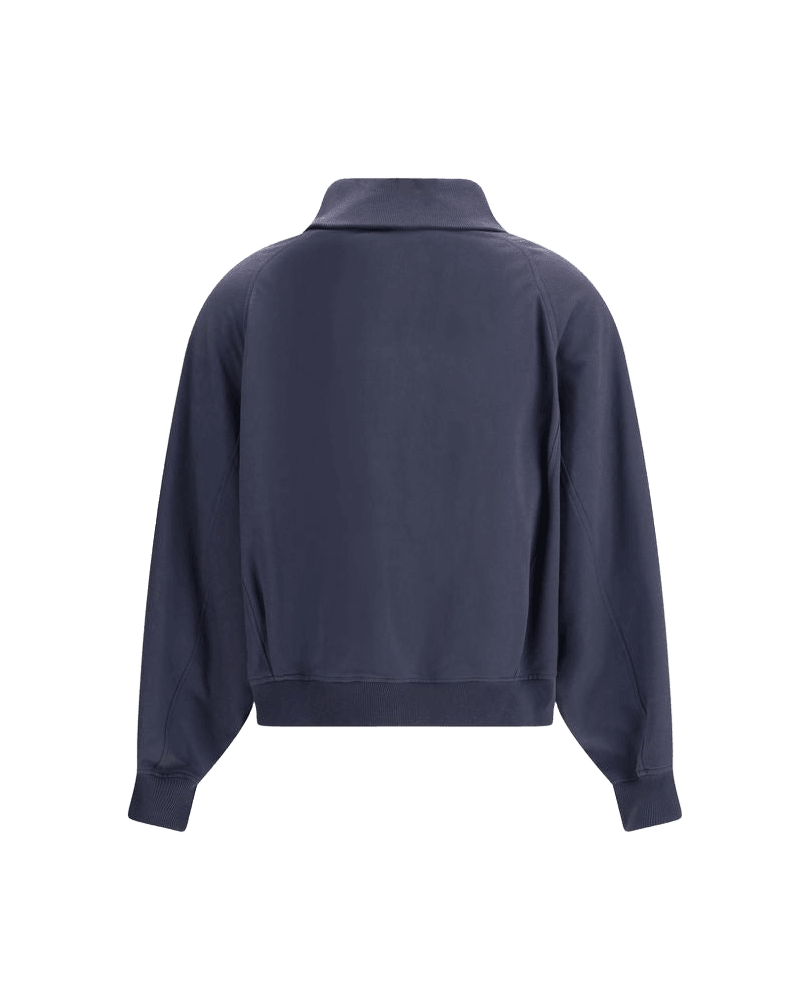 Brunello Cucinelli Blue Cotton Bomber Glam Steals