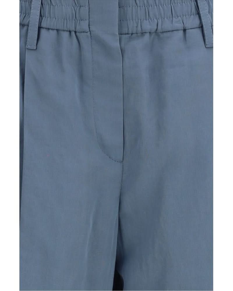 Brunello Cucinelli Blue Cotton Casual Pant Glam Steals