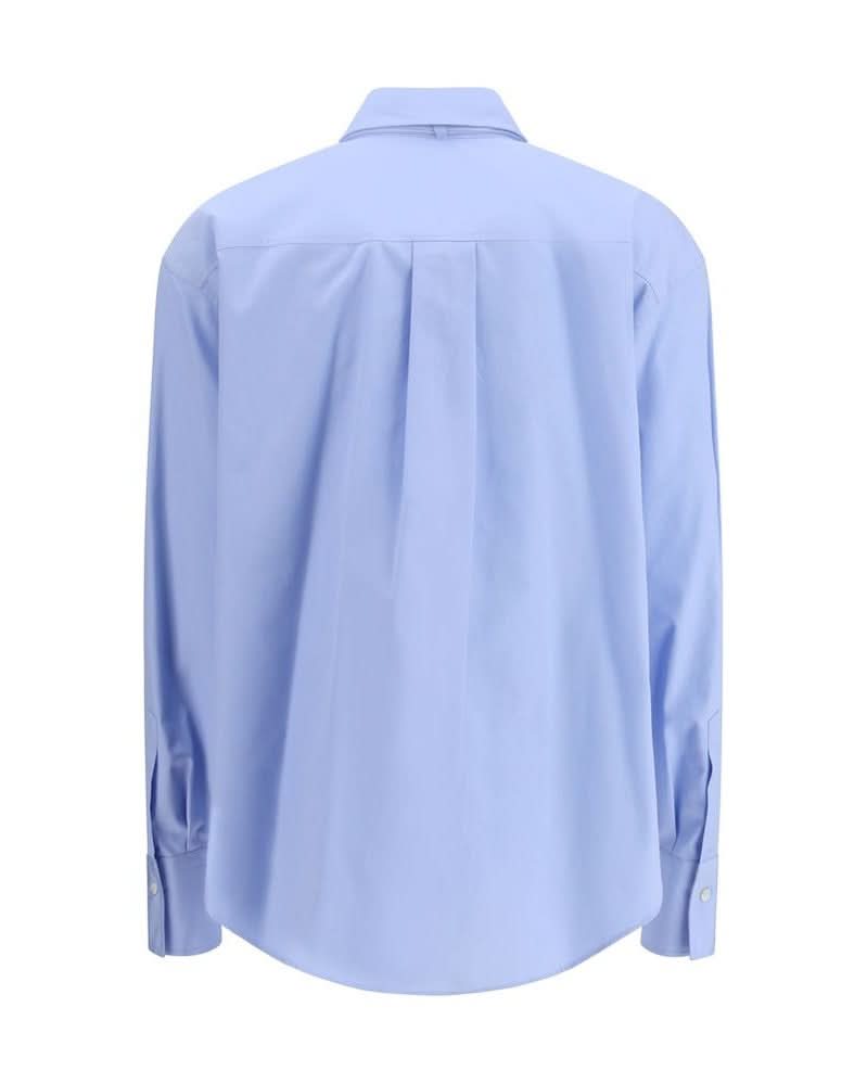Brunello Cucinelli Blue Cotton Dress Shirt