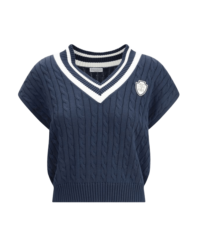 Brunello Cucinelli Blue Cotton Sweatshirt Glam Steals