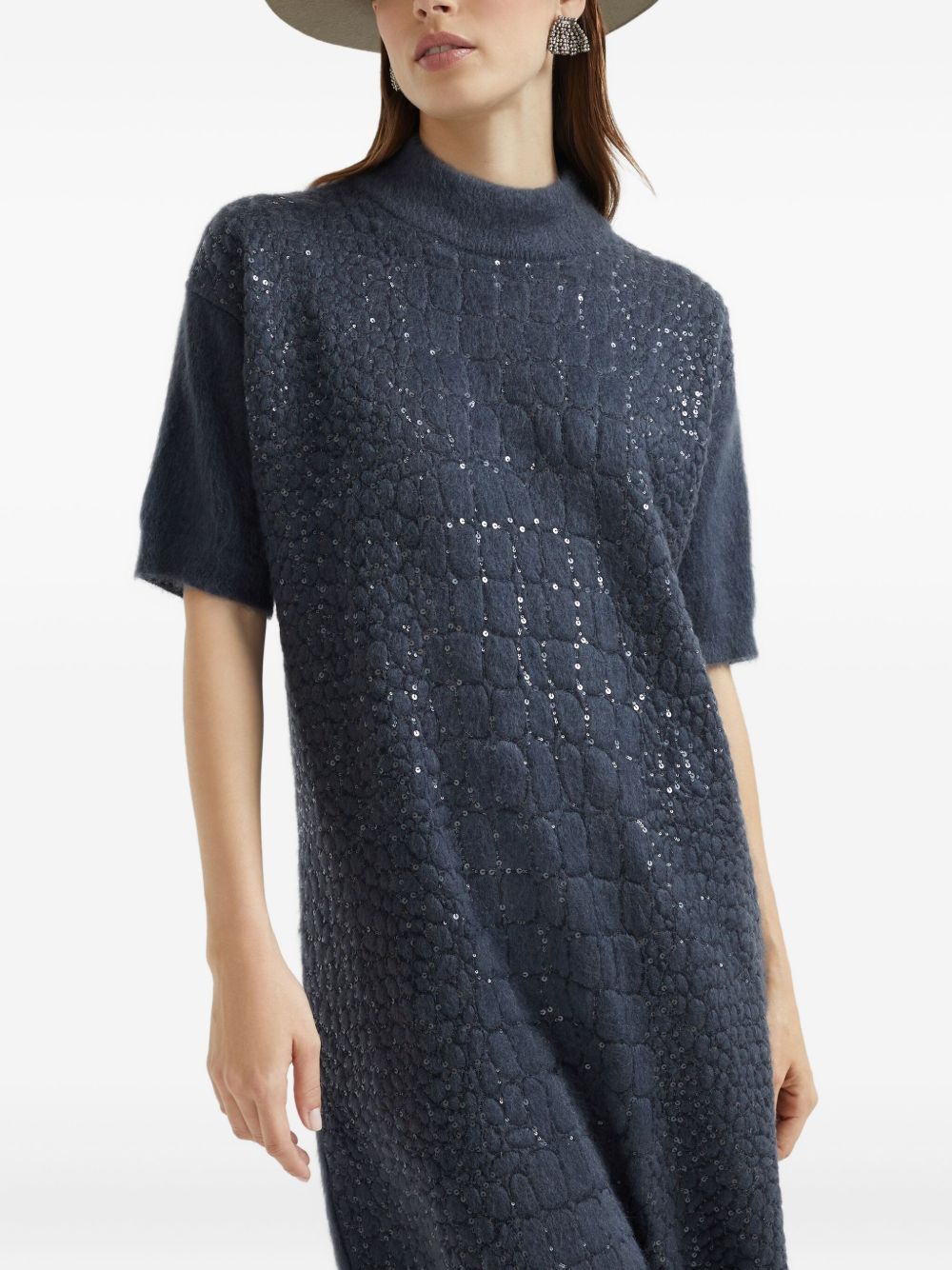 Brunello Cucinelli Blue Dress Glam Steals