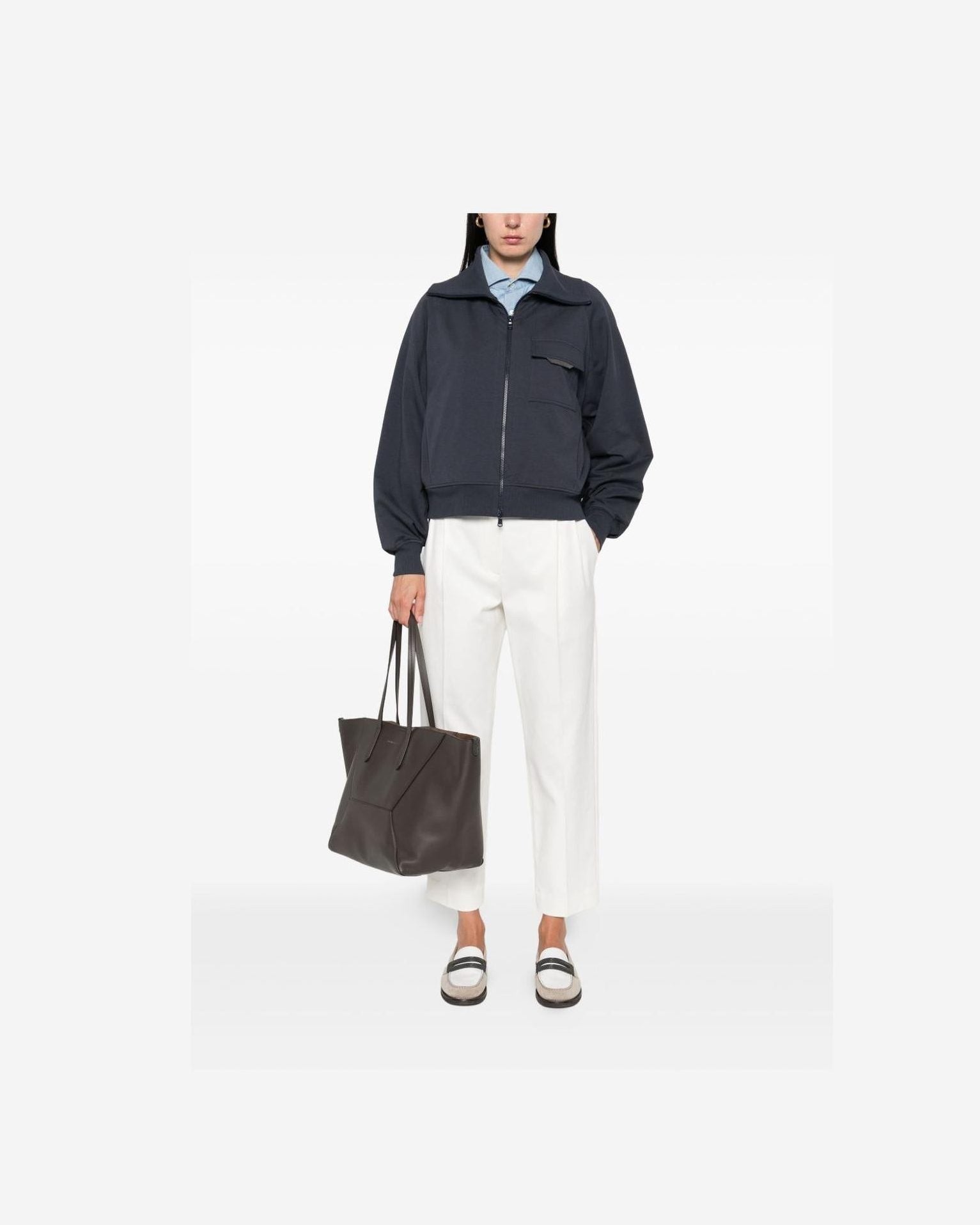 Brunello Cucinelli Blue Sweater Glam Steals
