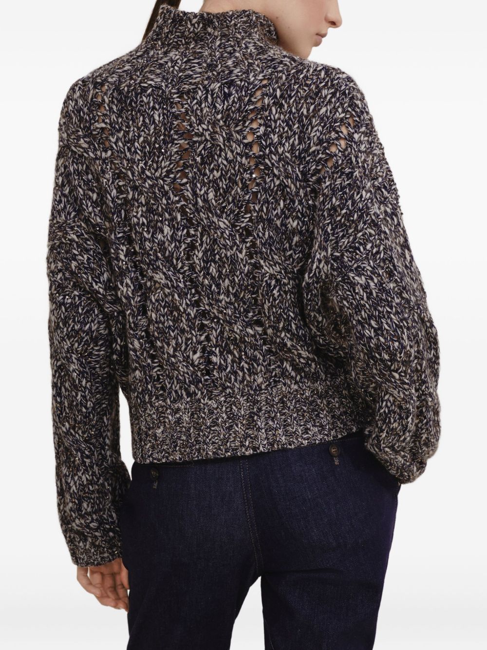 Brunello Cucinelli Blue Sweater Glam Steals