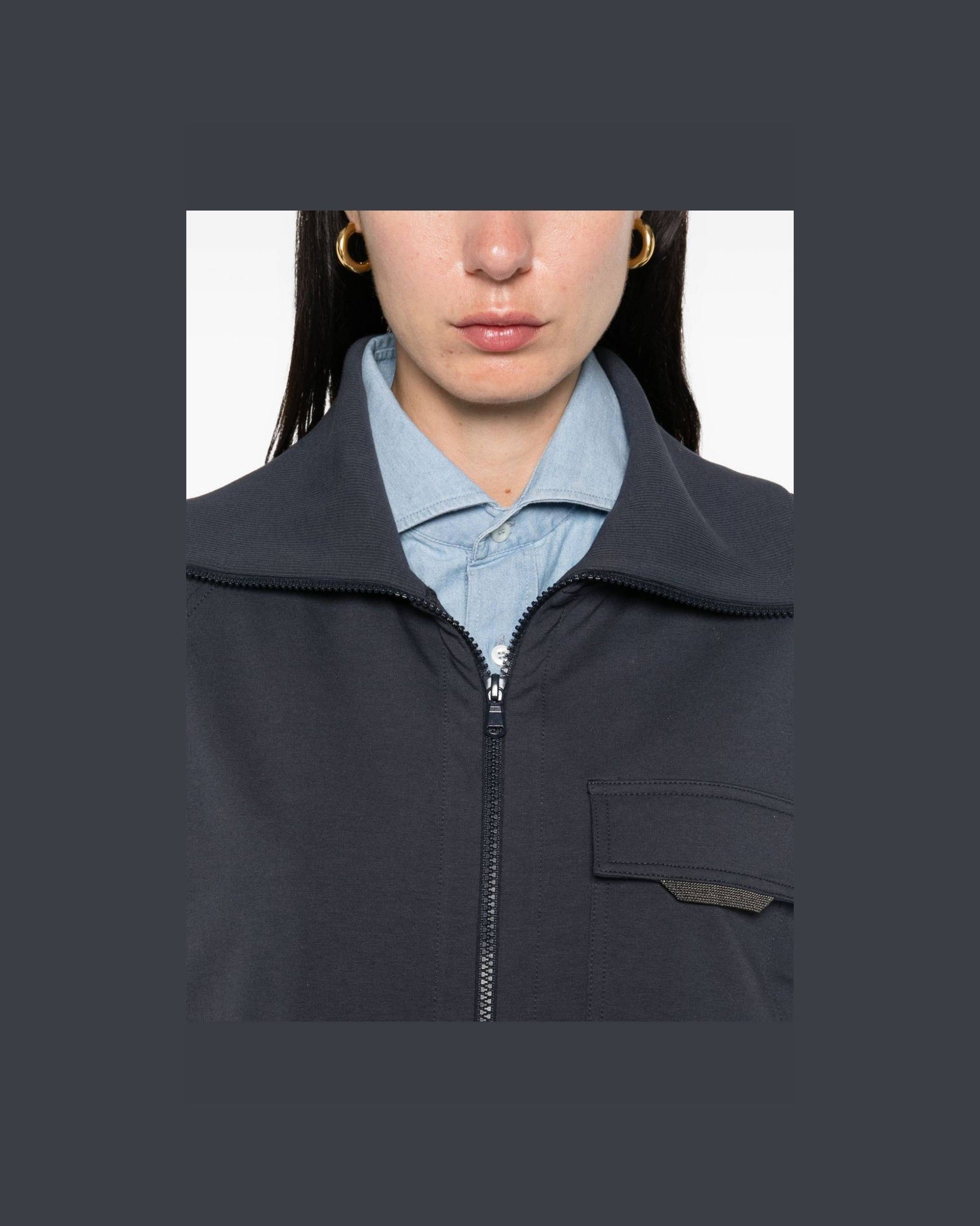 Brunello Cucinelli Blue Sweater Glam Steals