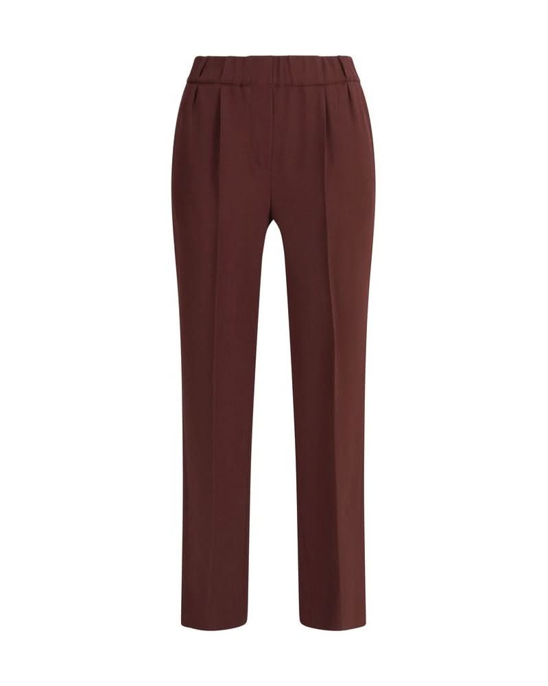 Brunello Cucinelli Bordeaux Acetate Casual Pant
