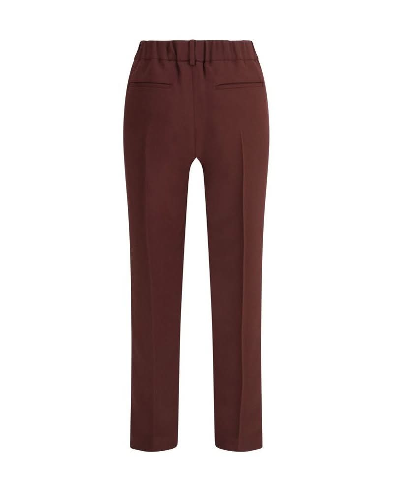 Brunello Cucinelli Bordeaux Acetate Casual Pant