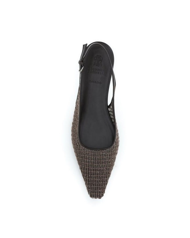 Brunello Cucinelli Brown Calf Leather Bos Taurus Ballet Flats Glam Steals