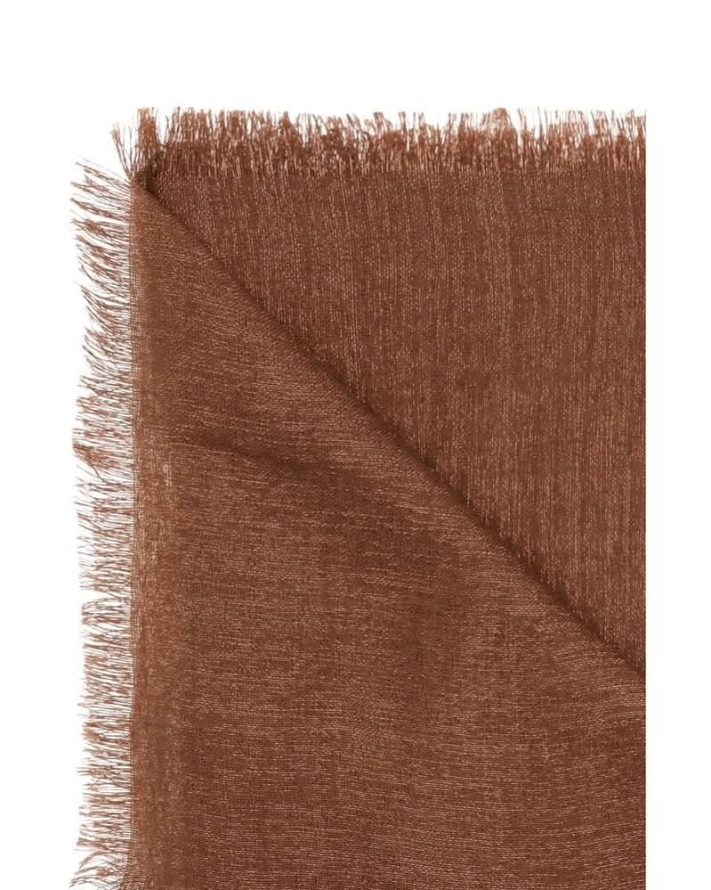 Brunello Cucinelli Brown Cashmere Scarf