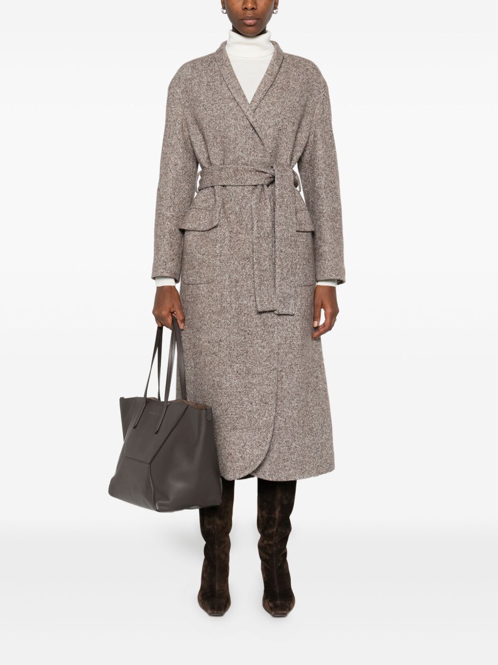 Brunello Cucinelli Brown Coat Glam Steals