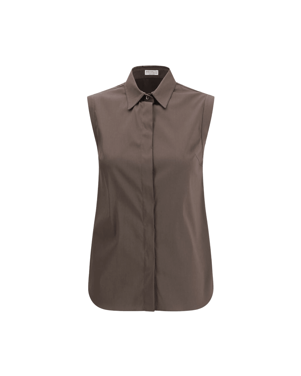 Brunello Cucinelli Brown Cotton Shirt Glam Steals