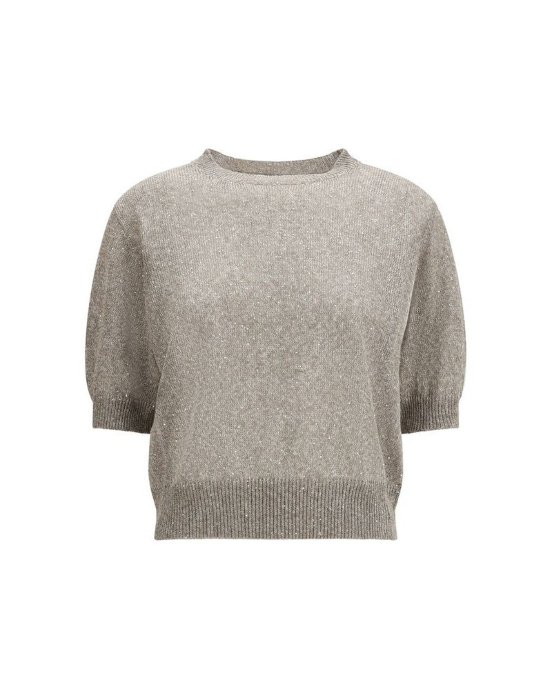 Brunello Cucinelli Brown Cotton Sweatshirt