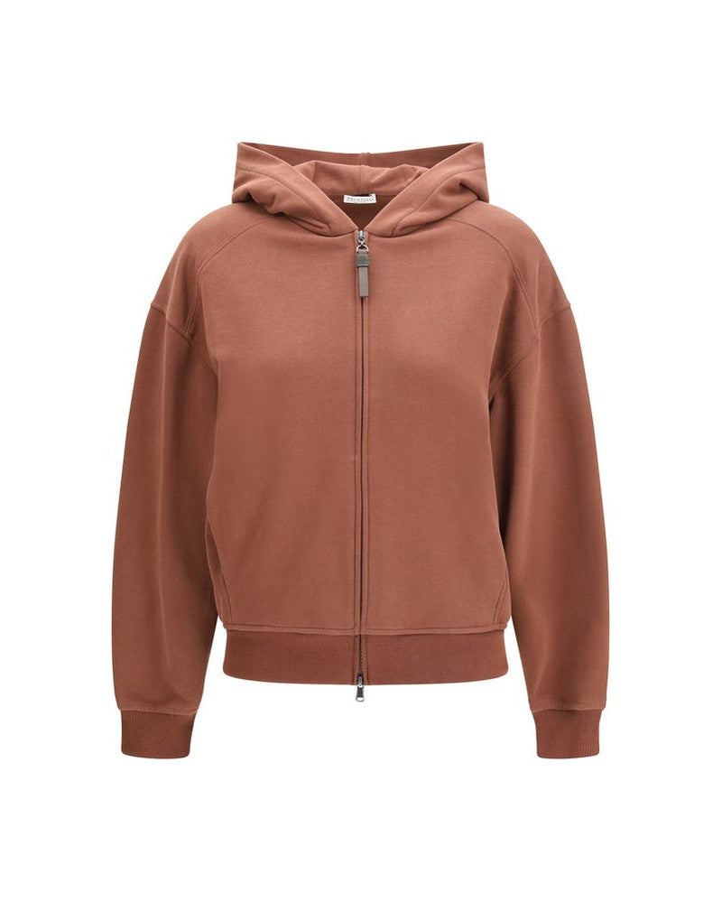 Brunello Cucinelli Brown Cotton Sweatshirt Glam Steals