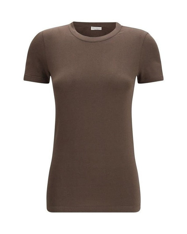 Brunello Cucinelli Brown Cotton T-shirt