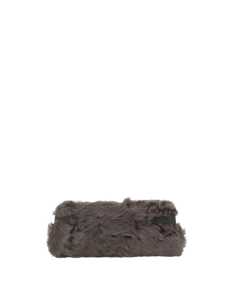 Brunello Cucinelli Brown Fur Clutch Bag