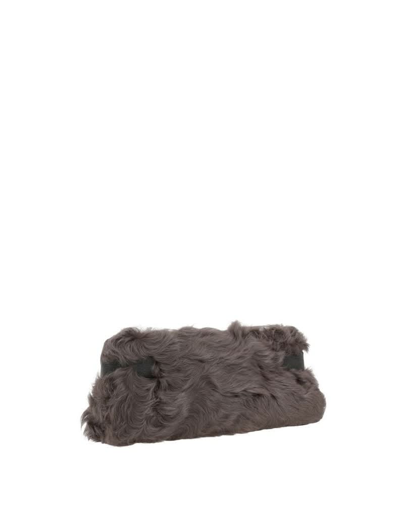 Brunello Cucinelli Brown Fur Clutch Bag
