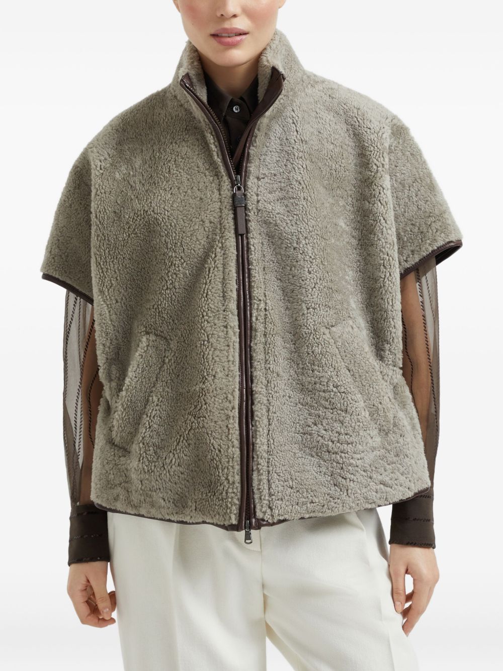 Brunello Cucinelli Brown Jacket Glam Steals