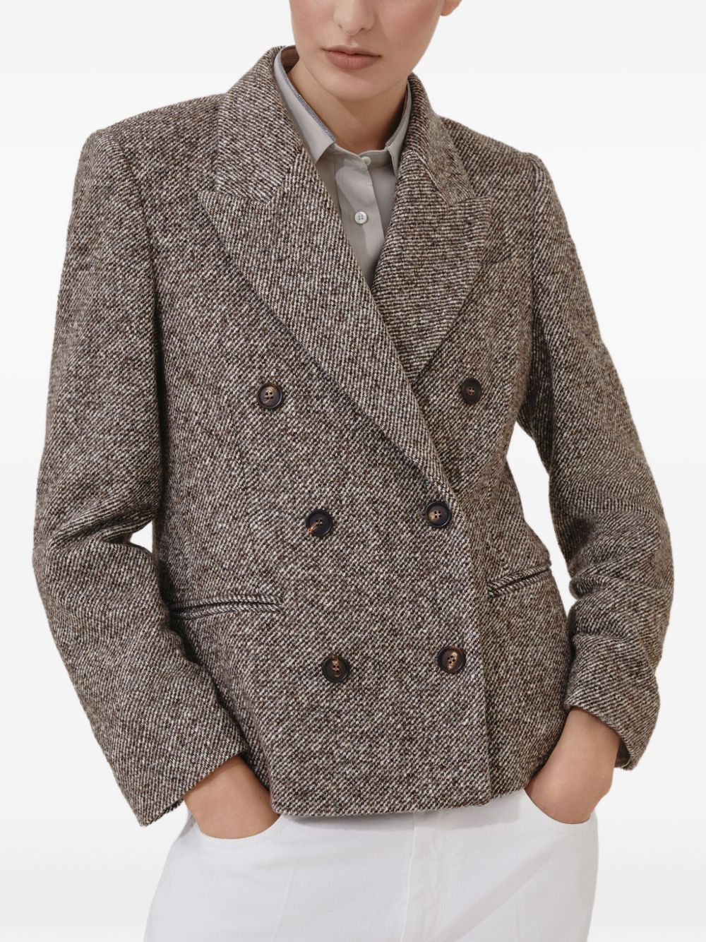 Brunello Cucinelli Brown Jacket Glam Steals