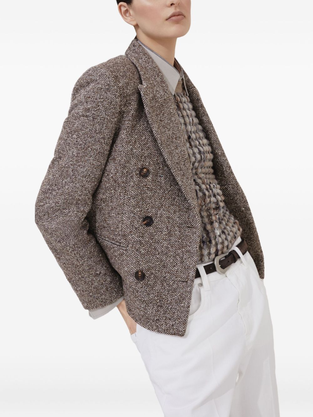 Brunello Cucinelli Brown Jacket Glam Steals