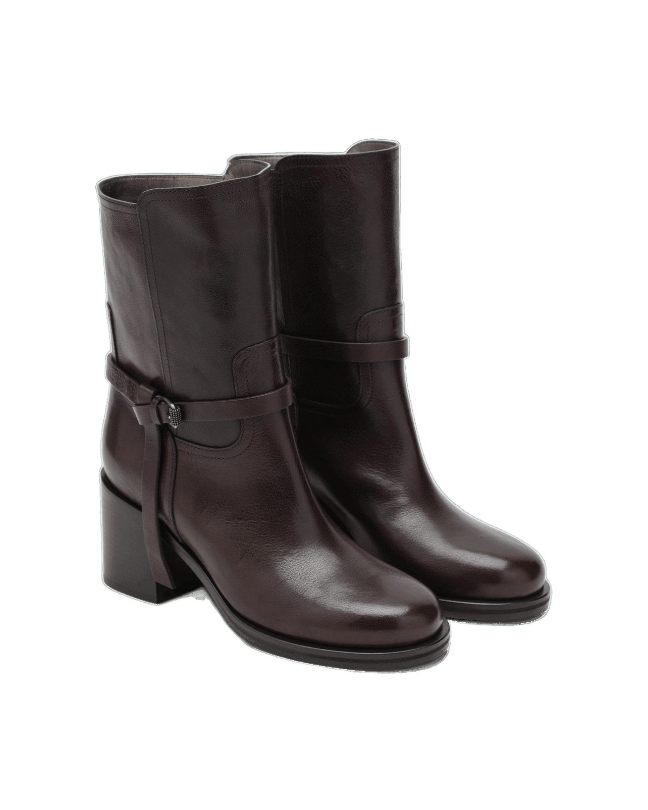 Brunello Cucinelli Brown Leather Ankle Boots Glam Steals