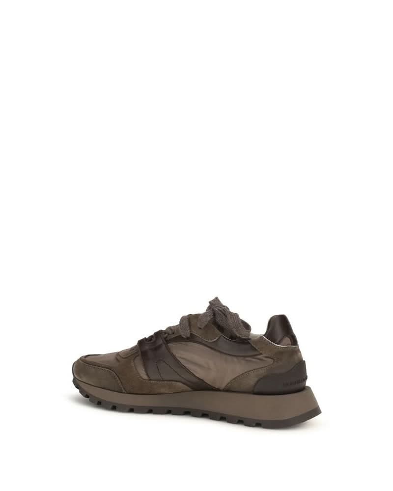 Brunello Cucinelli Brown Leather Calf Bos Taurus Athletic Sneakers Glam Steals