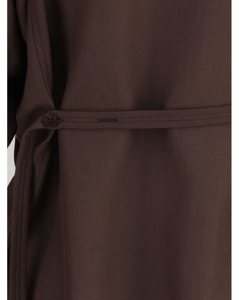 Brunello Cucinelli Brown Polyester Dress Shirt