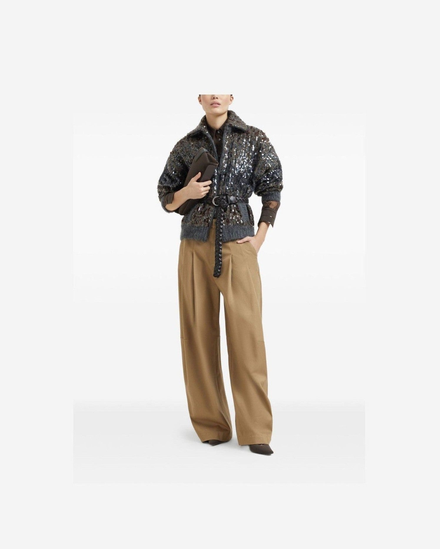 Brunello Cucinelli Brown Shirt Glam Steals