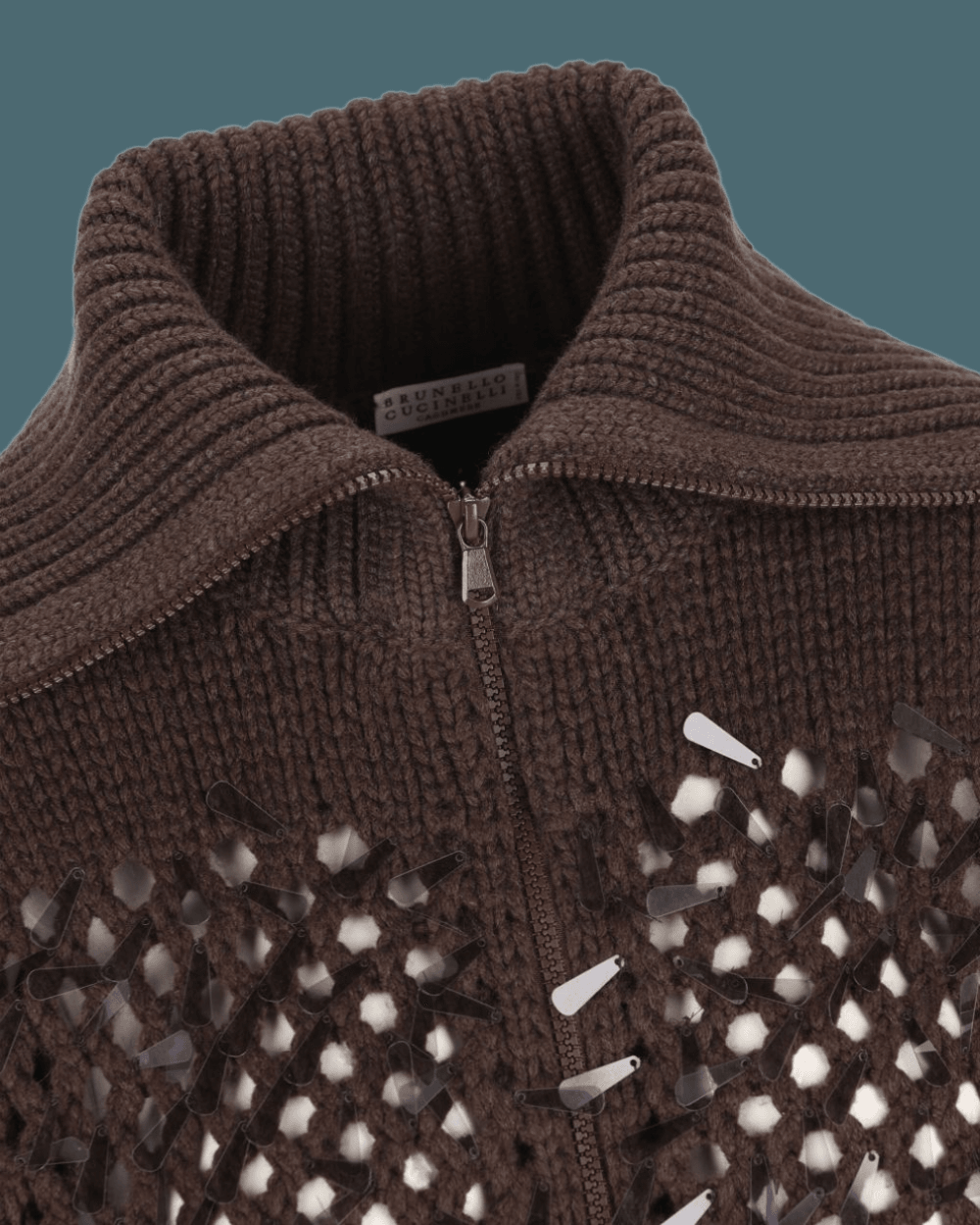 Brunello Cucinelli Brown Sweater Glam Steals