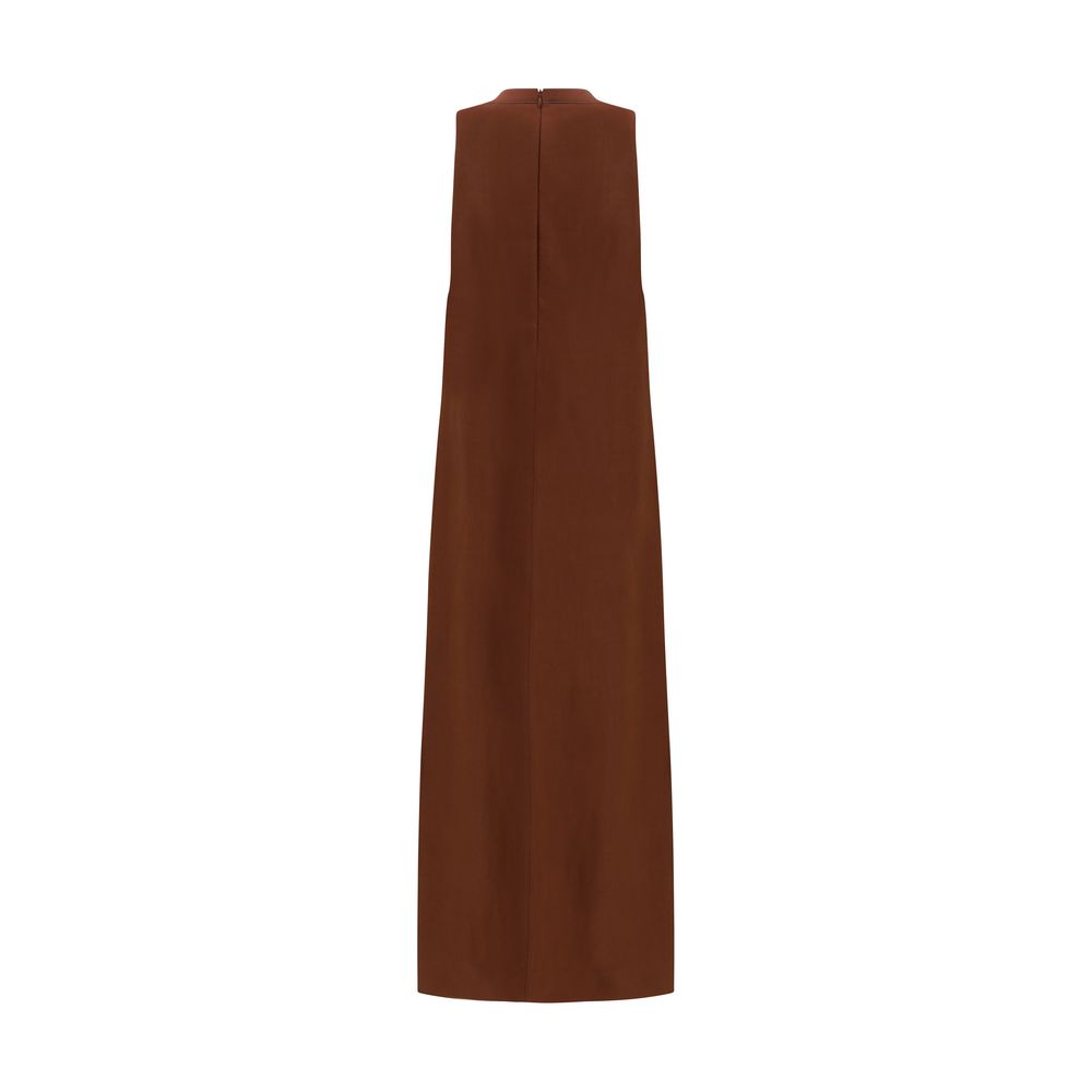 Brunello Cucinelli Brown Viscose Dress Glam Steals