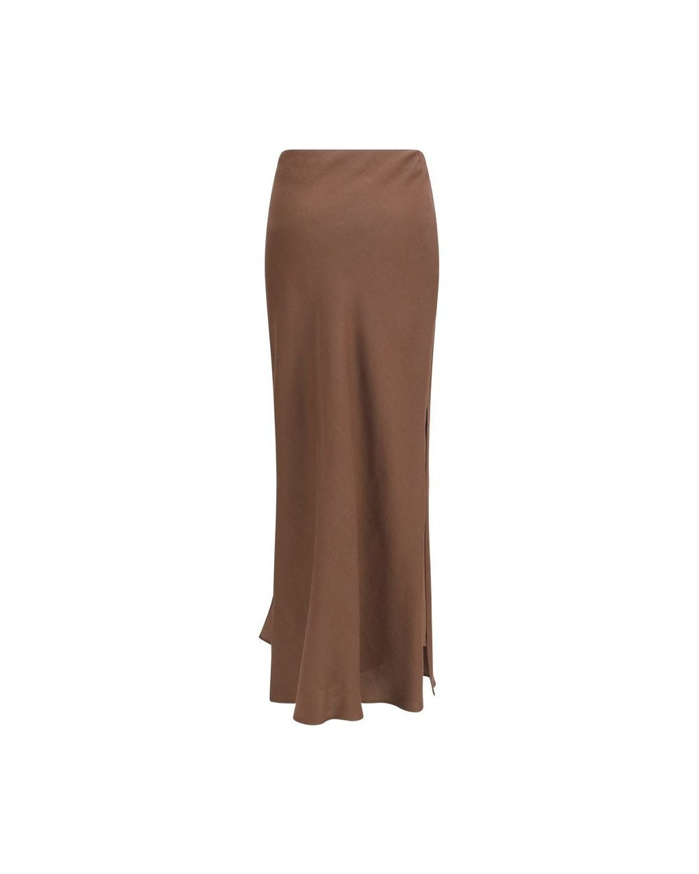 Brunello Cucinelli Brown Viscose Long Skirt Glam Steals