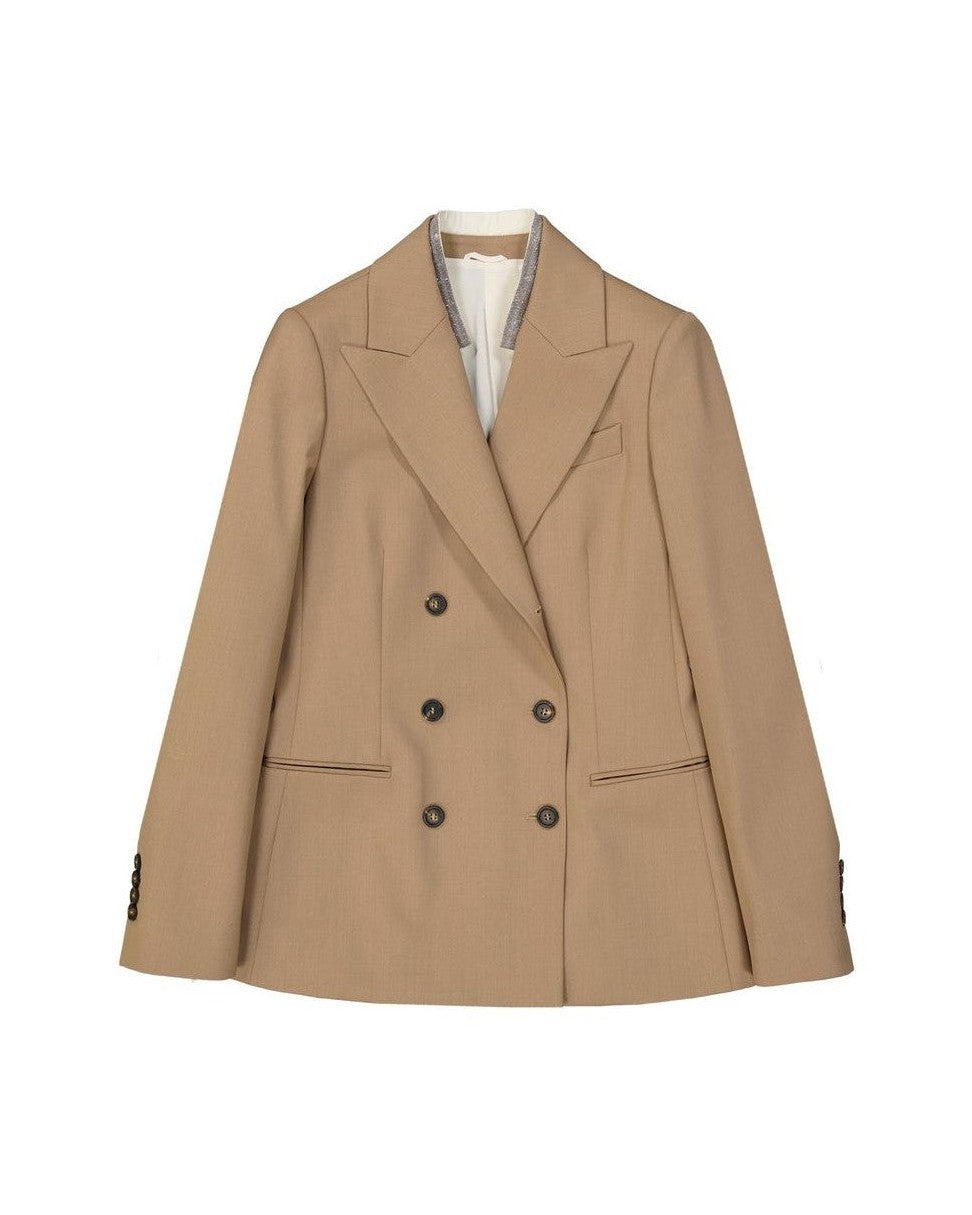 Brunello Cucinelli Brown Wool Coat Coats & Jackets