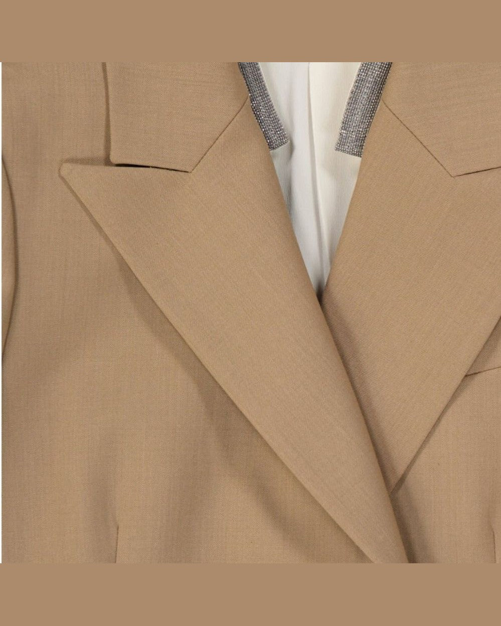 Brunello Cucinelli Brown Wool Coat Glam Steals