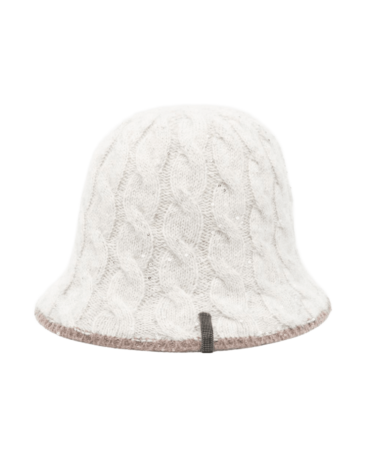 Brunello Cucinelli Cable Knit Sequined Bucket Hat Glam Steals
