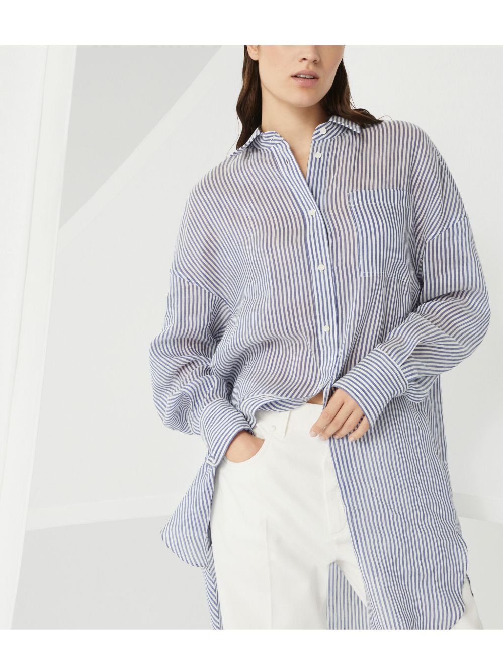 Brunello Cucinelli Clear Blue Shirt Glam Steals