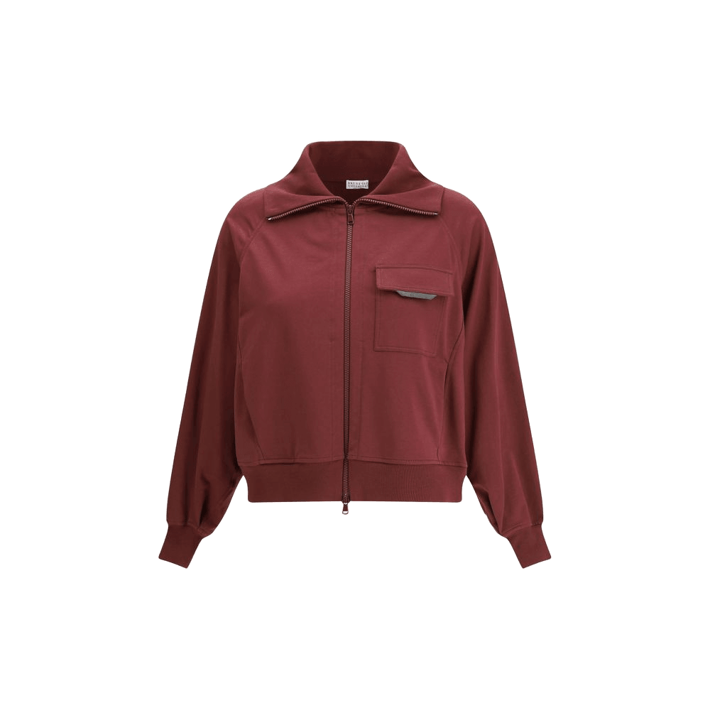 Brunello Cucinelli Cotton Bordeaux Cardigan Glam Steals