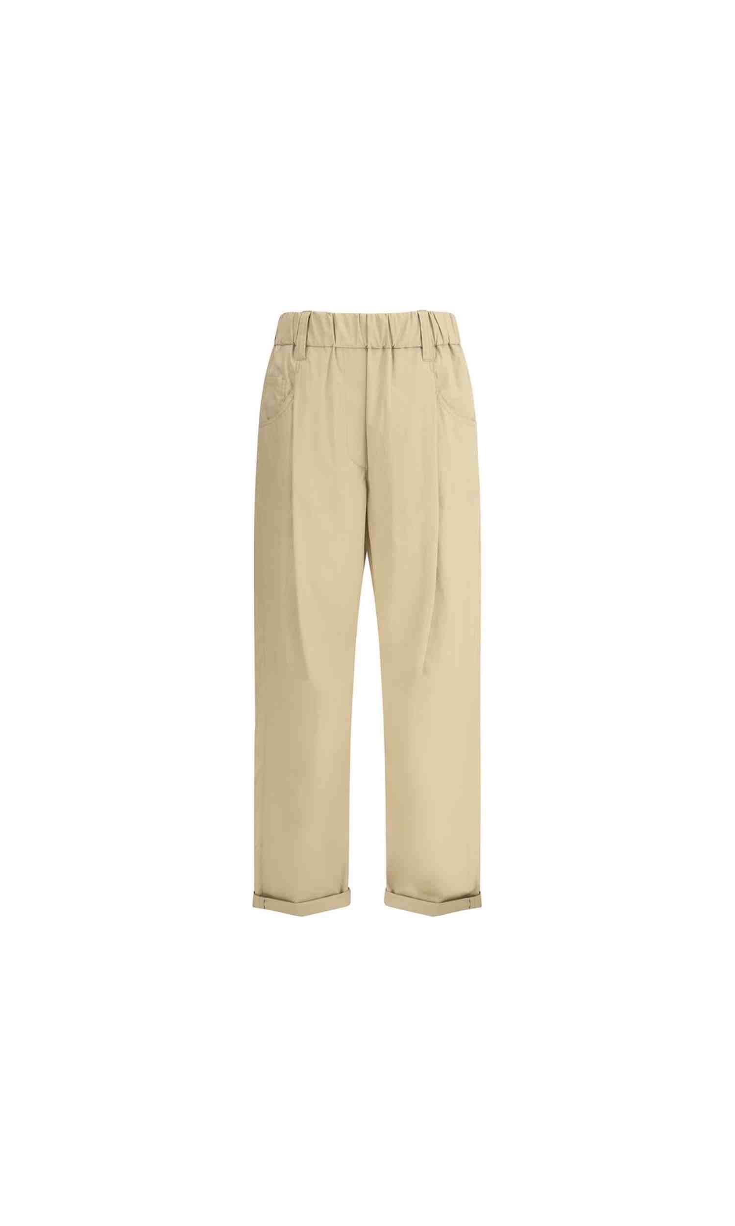 Brunello Cucinelli Cotton Elasticated Pant Glam Steals