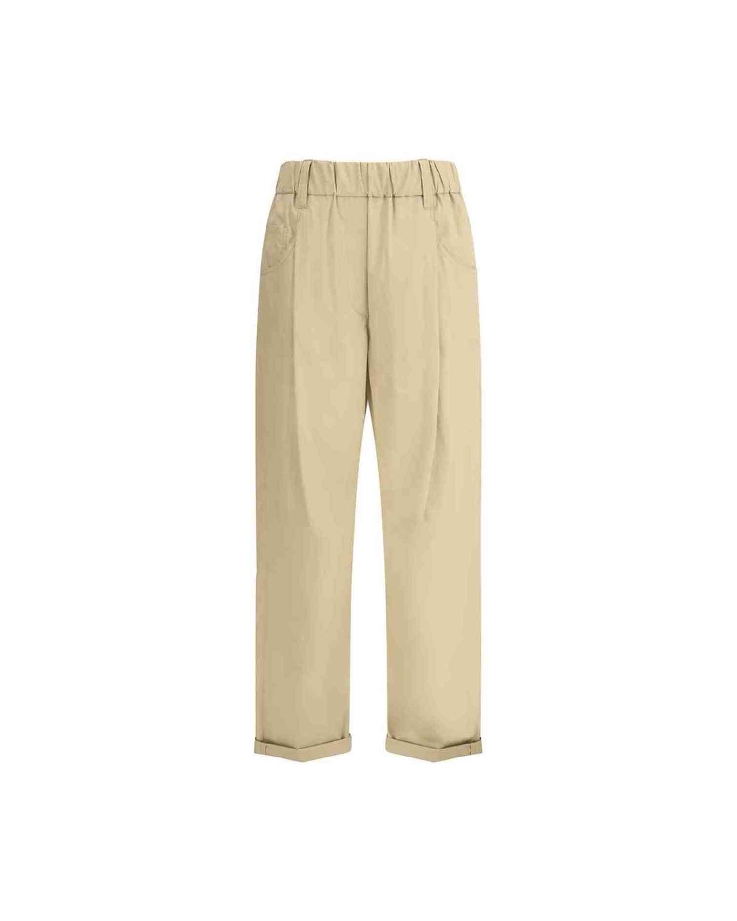 Brunello Cucinelli Cotton Elasticated Pant