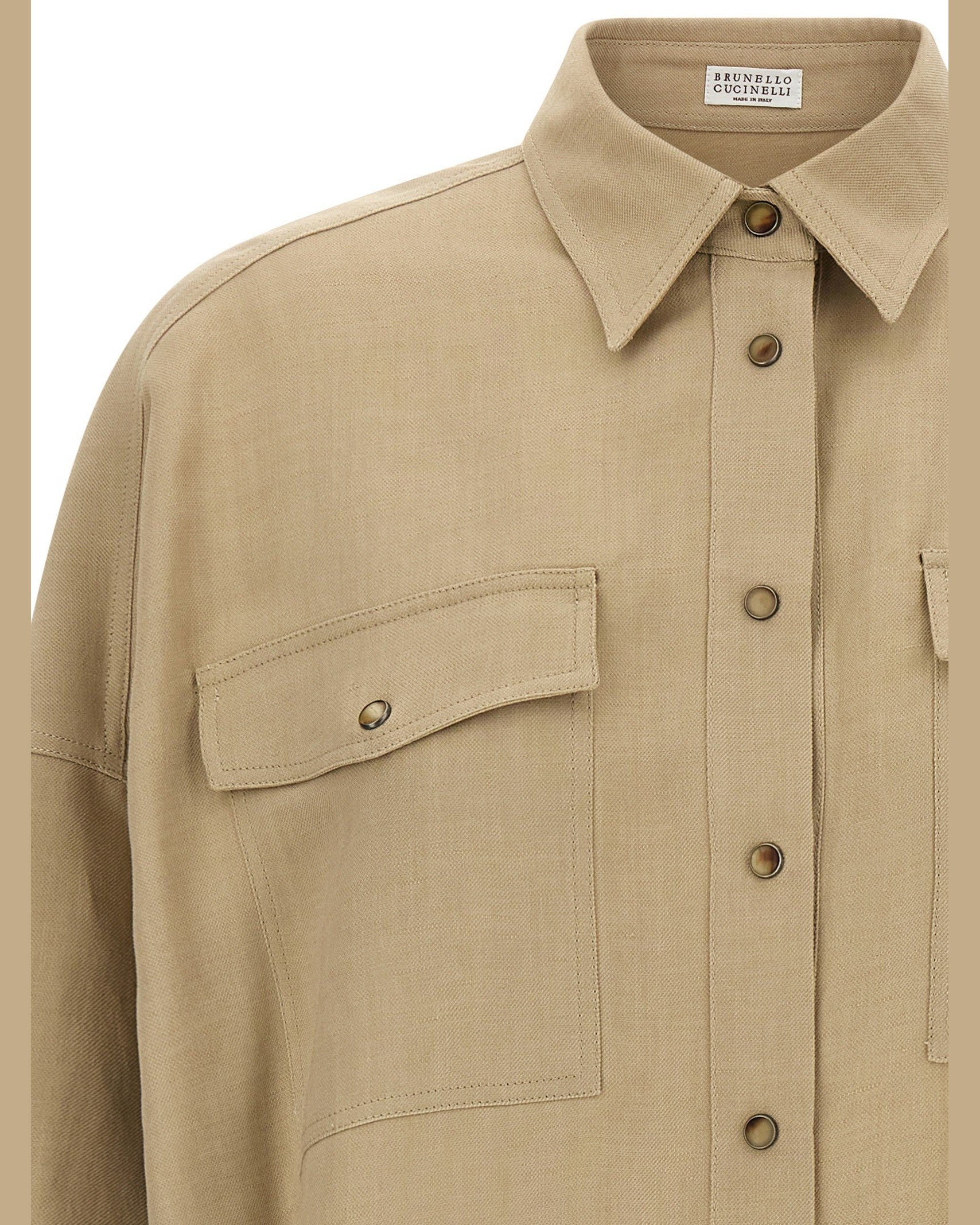 Brunello Cucinelli Fluid Twill Shirt Glam Steals